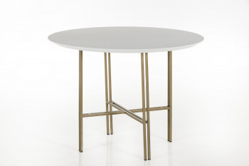 TABLE RONDE MODERNE EN BOIS ET METAL - BRIGHTON