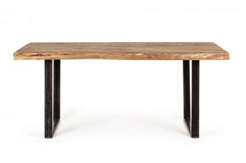 Table en bois massif et métal - CONNEMARA