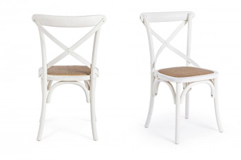 Chaise bistrot en rotin (lot de 2) - ESTAMINET