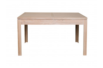 OCCASION Table carrée en chêne blanchi BOSTON L140