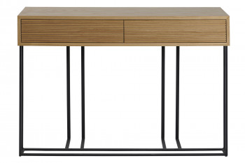 OCCASION Console en bois et métal 2 tiroirs RAYNART - BRIGHTON