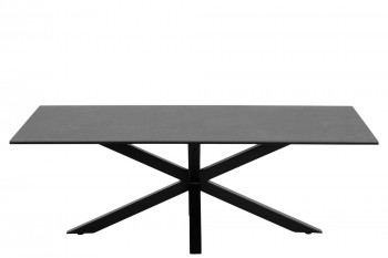 Table basse rectangulaire en céramique et métal L130 - CHIPRE