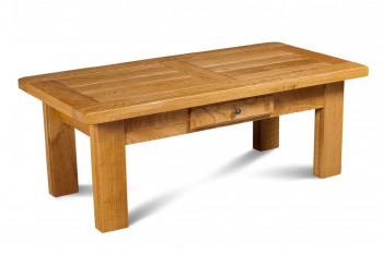 OCCASION Table basse rectangle LA BRESSE - bois chêne massif