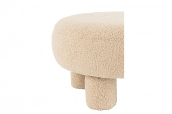 Pouf bas en velours - BEAR