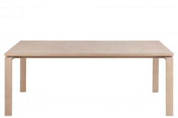 Table rectangulaire en chêne blanchi