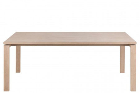 Table rectangulaire en chêne blanchi