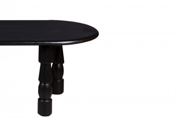 Table basse ovale en bois style ethnique L115 - RUNDU
