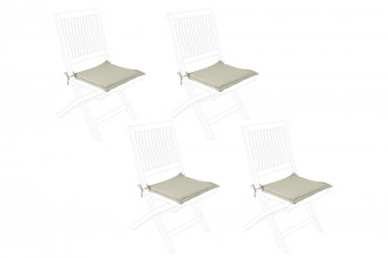 Coussins pour chaise de jardin pliante (lot de 4) - CANCALE