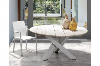 Chaises de jardin colorées en aluminium (lot de 4) - CASSIS