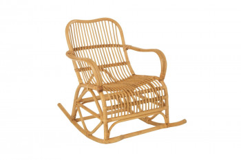 Rocking chair en rotin naturel - WIDY