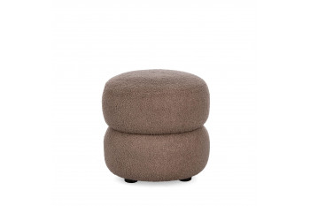 Pouf rond D41 en tissu - LENNY