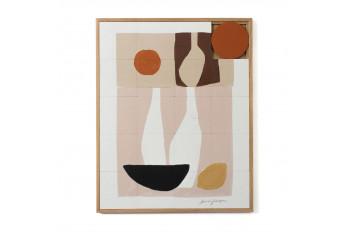 Tableau en bois taquin graphique 63 x 78 - COLLAGE