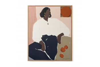 Tableau en bois taquin femme harmonieuse 63 x 78 - LINEN SHIRT