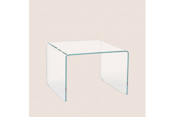Table basse carrée contemporaine en verre L60 - IDORA