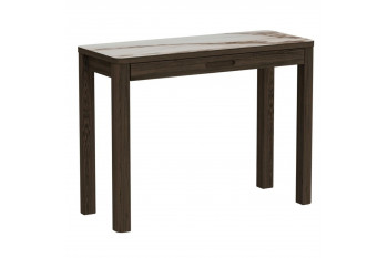 Console rectangulaire en céramique et chêne fumé L100 - SIMONE