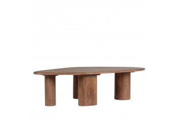 Table basse organique ovale en manguier L150 - BLAS