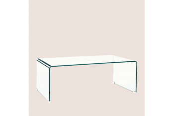 Table basse rectangulaire contemporaine en verre L120 - IDORA