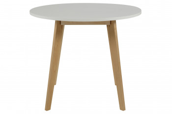 Table à manger en bois ronde D90 - LUZA