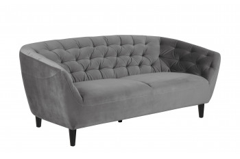 Canapé droit 3 places en velours - RIA